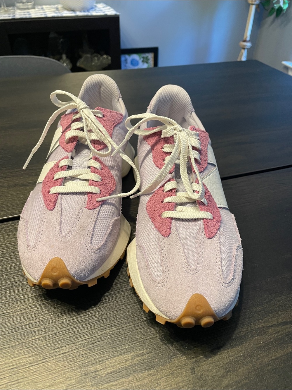 New Balance X CALIA 327 Women's Lavender and Pink Retro - Picture 2 of 9